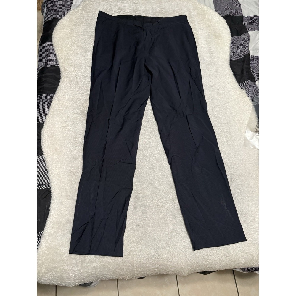 Hugo Boss Men's Blue Wool Dress Pants Size 34R 34x32 Straight